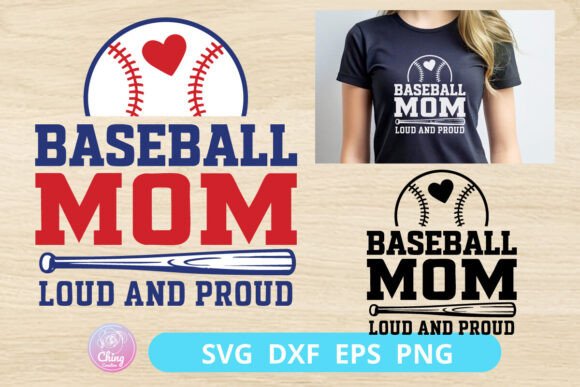 Baseball Mom SVG, Loud and Proud Quote