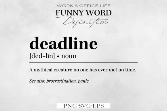 Funny Office Definition SVG PNG