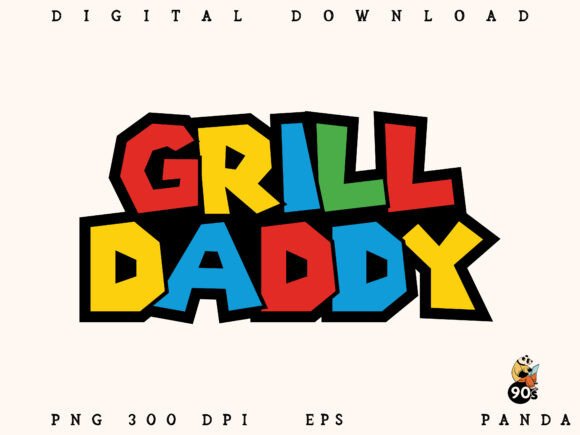 Grill Daddy Retro PNG EPS Design