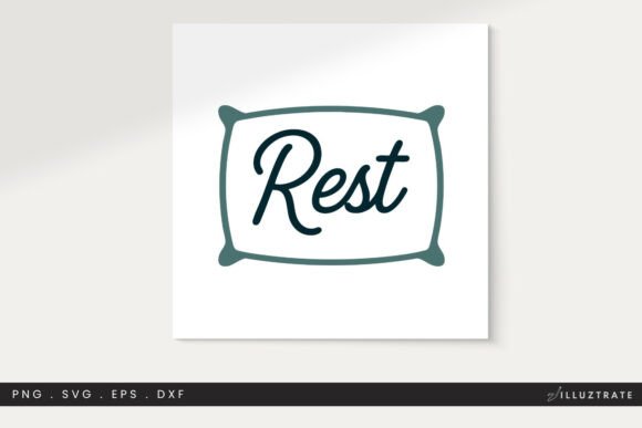 Rest SVG Self Care Wellness Quote Clip