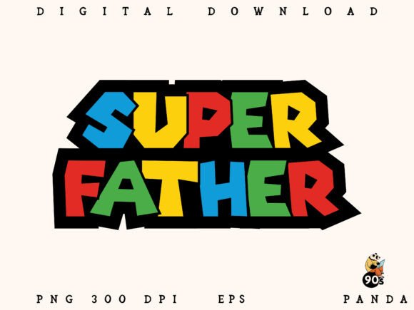 Super Father PNG EPS Clipart Set